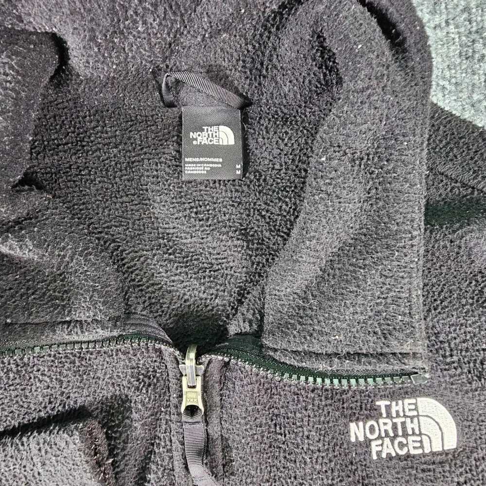 The North Face TKA 100 Glacier Fleece Jacket‎ Men's Medium Black Full Zip